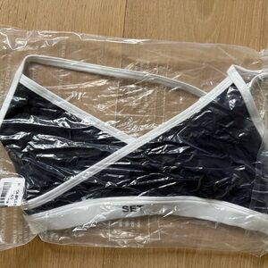 SET Active Orca S cross triangle bra - Air Luxe